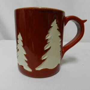Winter Wonder Holiday Cozy Christmas Tree Mug Cup dish micro Thumb Rest ceramic